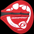 red gripad workout gloves
